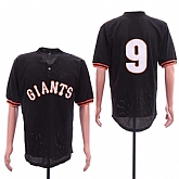 Giants 9 Brandon Belt Black Mesh Jersey Sguo,baseball caps,new era cap wholesale,wholesale hats
